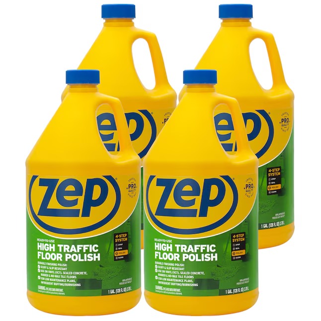 Zep High Traffic RTU (Case Of 4) High Gloss Floor Polish 128-fl oz (4-Pack)_11zon Zep High Traffic RTU (Case Of 4) High Gloss Floor Polish 128-fl oz (4-Pack)