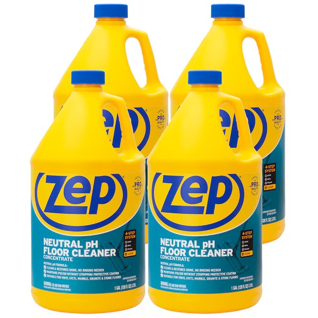Zep Neutral Ph Floor Cleaner Liquid Floor Cleaner 128-fl oz (4-Pack)_11zon Zep Neutral Ph Floor Cleaner Liquid Floor Cleaner 128-fl oz (4-Pack)