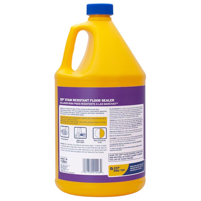 Zep Stain Resistant Floor Sealer Semi-gloss Floor Polish 128-fl oz (4-Pack)1_11zon