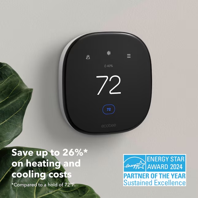 ecobee Enhanced Black Smart Thermostat with Wi-Fi Compatibility EB-STATE6L-018_11zon