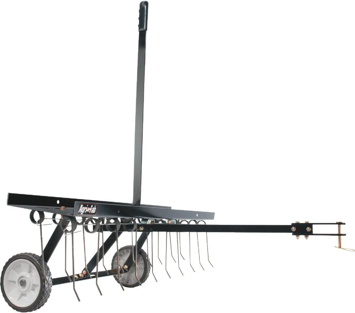 Agri-Fab 45-0294 40in Tow Behind Lawn Dethatcher, 20 Durable Spring Steel Tines Lawn dethatcher, Designed to pull behind Lawn and Garden Tractors, Black Agri-Fab 45-0294 40in Tow Behind Lawn Dethatcher, 20 Durable Spring Steel Tines Lawn dethatcher, Designed to pull behind Lawn and Garden Tractors, Black