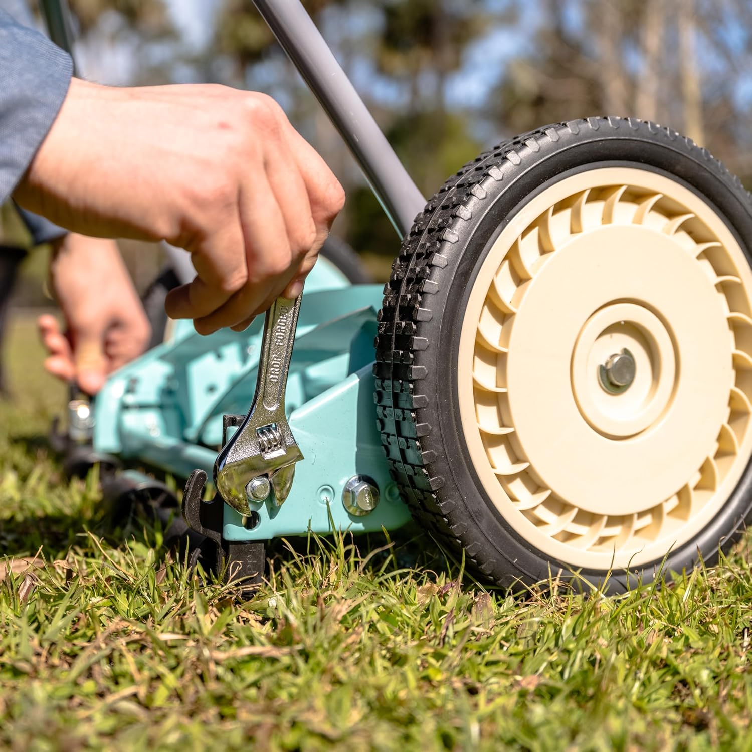 American Lawn Mower Company 1304-14GC 14-Inch 5-Blade Push Reel Lawn Mower with Grass Catcher, Mint0