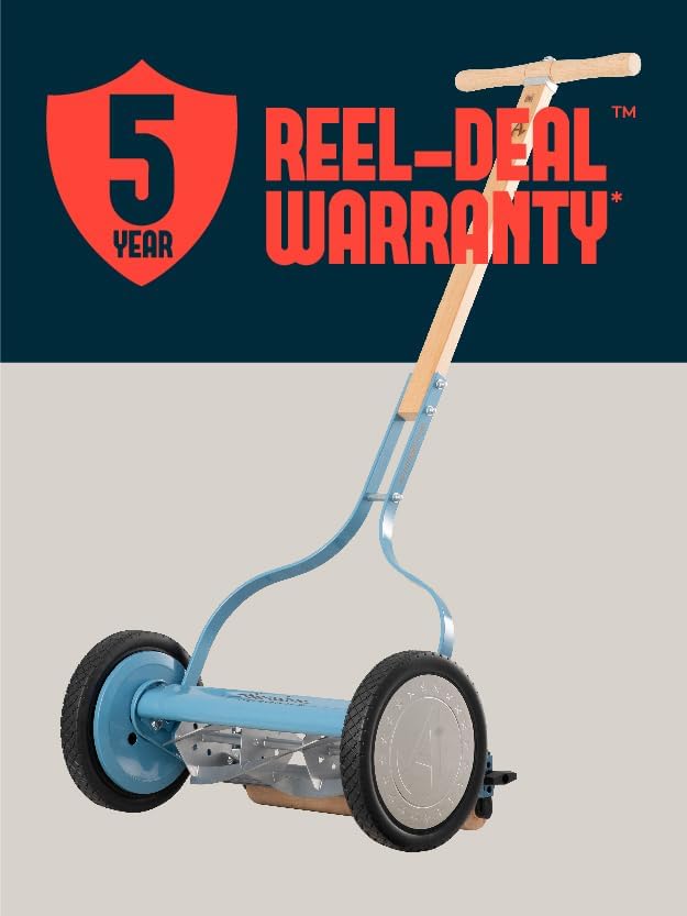 American Lawn Mower Company 1304-14GC 14-Inch 5-Blade Push Reel Lawn Mower with Grass Catcher, Mint1