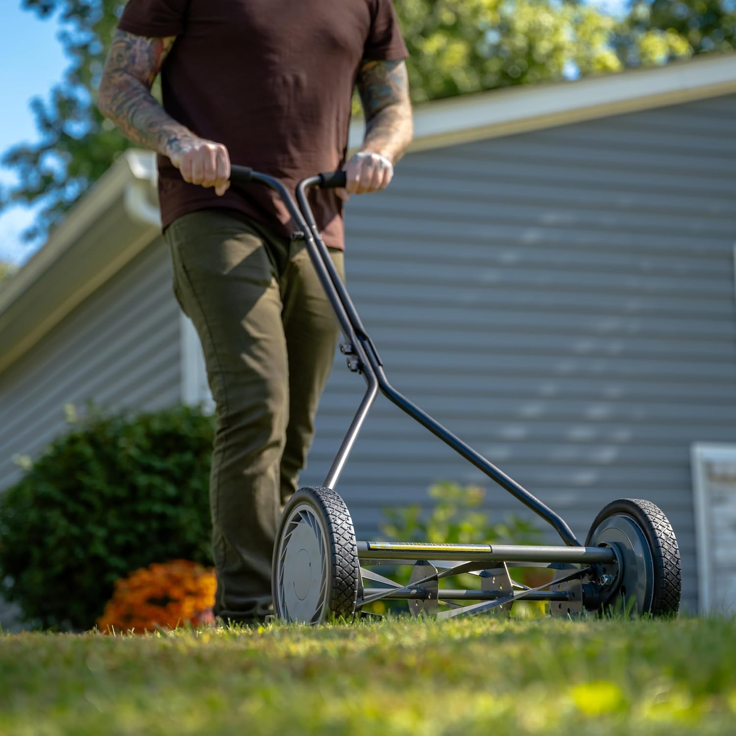 American Lawn Mower Company 1415-16 16-Inch 5-Blade Push Reel Lawn Mower, 5-Blade, Gray1