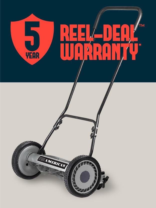 American Lawn Mower Company 1815-18 18-Inch 5-Blade Reel Lawn Mower1