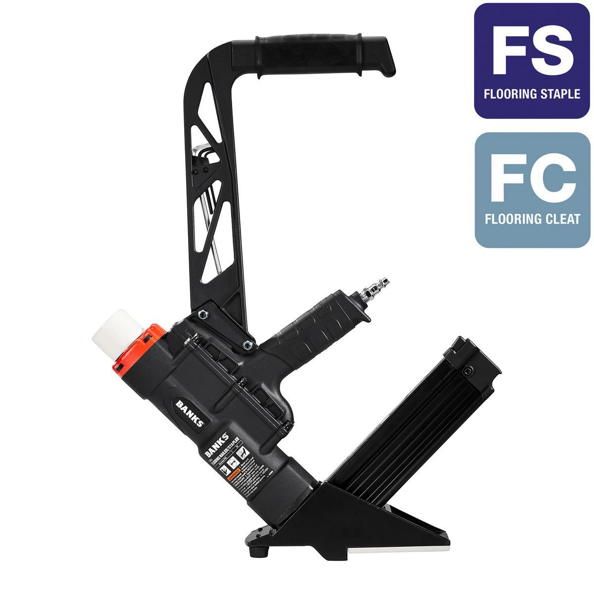 BANKSĀ 2-in-1 Flooring Air Nailer Stapler BANKSĀ 2-in-1 Flooring Air Nailer/Stapler