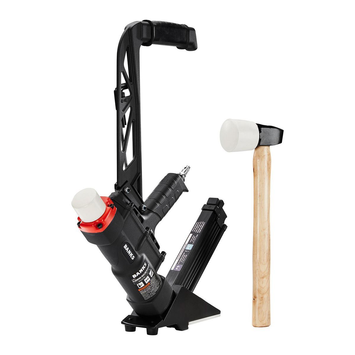 BANKSĀ 2-in-1 Flooring Air Nailer Stapler5
