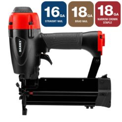 BANKS 3-in-1 Brad/Finish Nailer and Crown Stapler