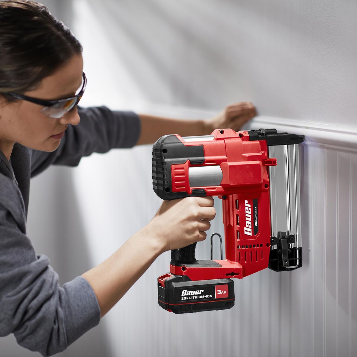 BAUER 20V Cordless 18 Gauge Brad Nailer - Tool Only11