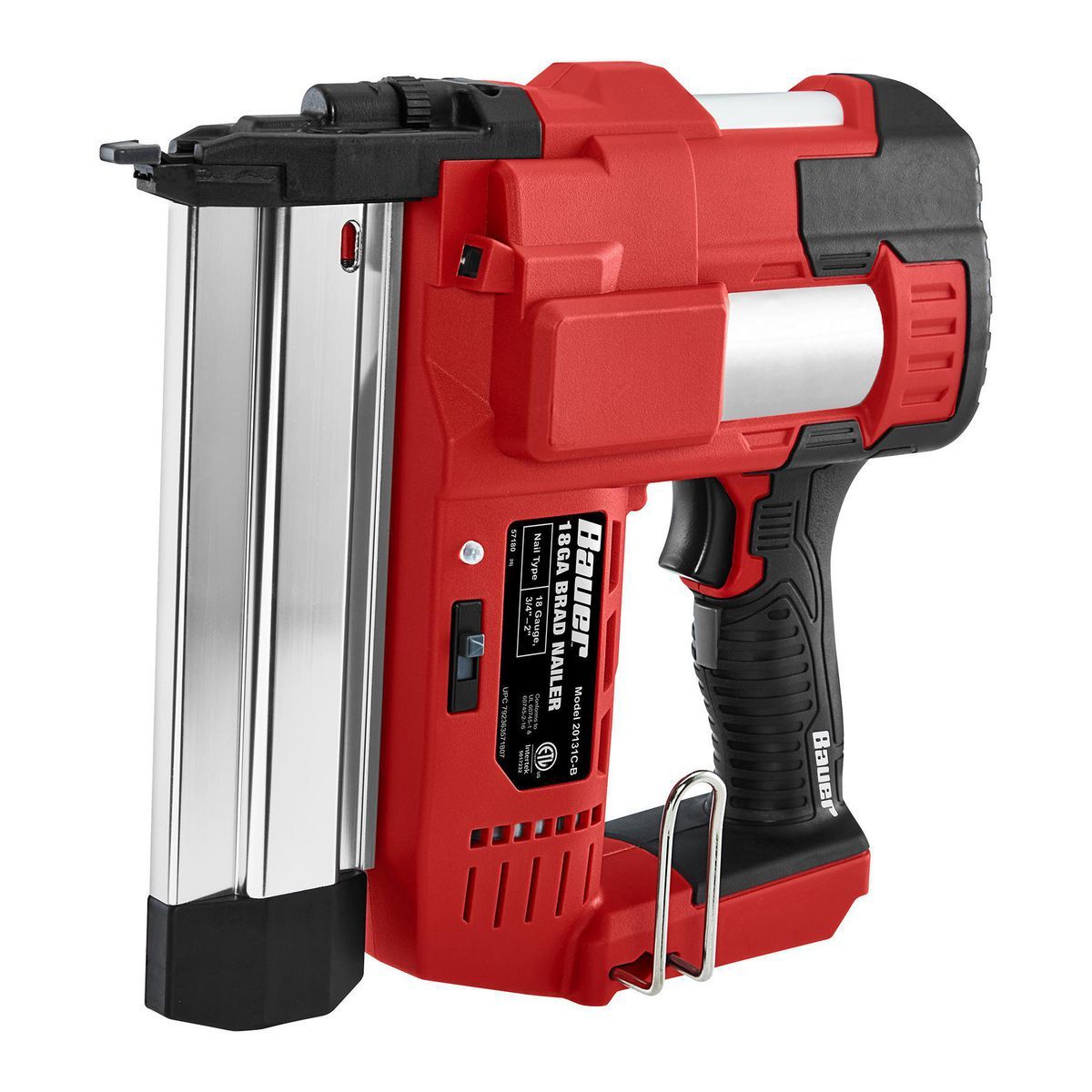 BAUER 20V Cordless 18 Gauge Brad Nailer - Tool Only3