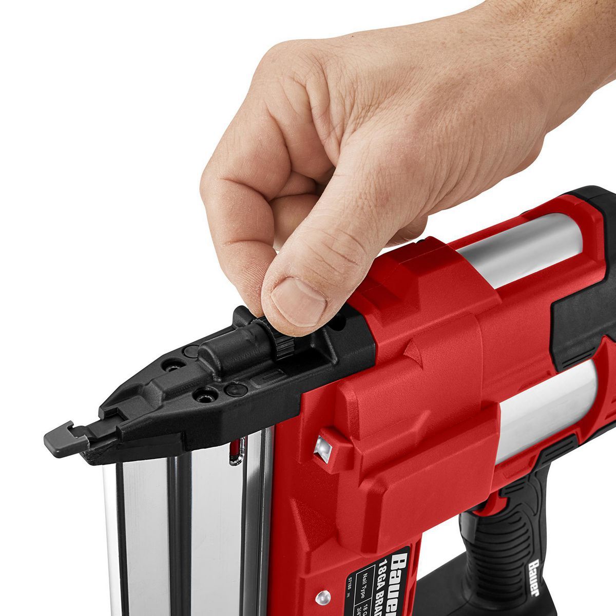 BAUER 20V Cordless 18 Gauge Brad Nailer - Tool Only76