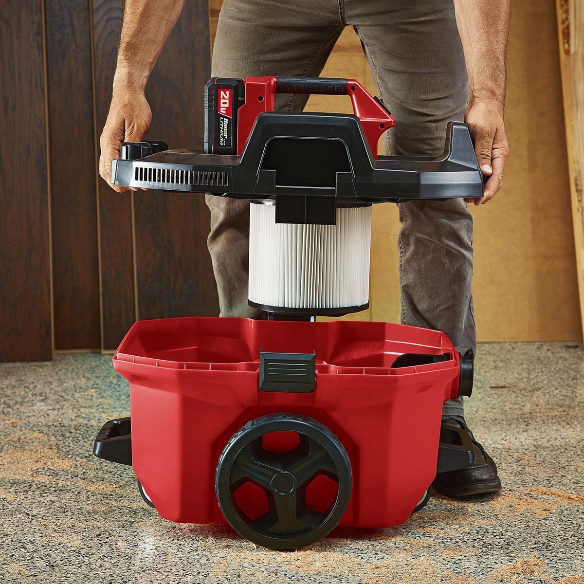 BAUER 20V Cordless 7 Gallon Wet Dry Vacuum – Tool Only0