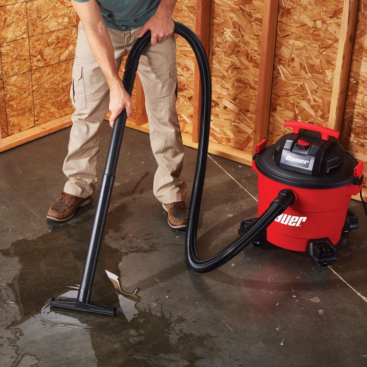 BAUER 9 Gallon 4.5 Peak Horsepower Wet Dry Vacuum17