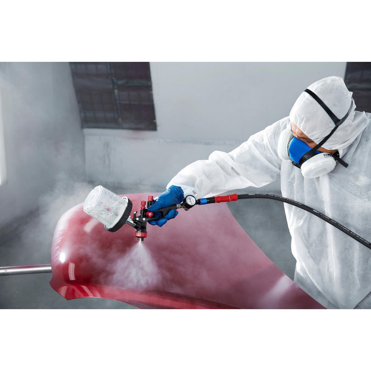 BLACK WIDOW BY SPECTRUM Professional HTE Gravity Feed Spray Gun with Side Fan Control13