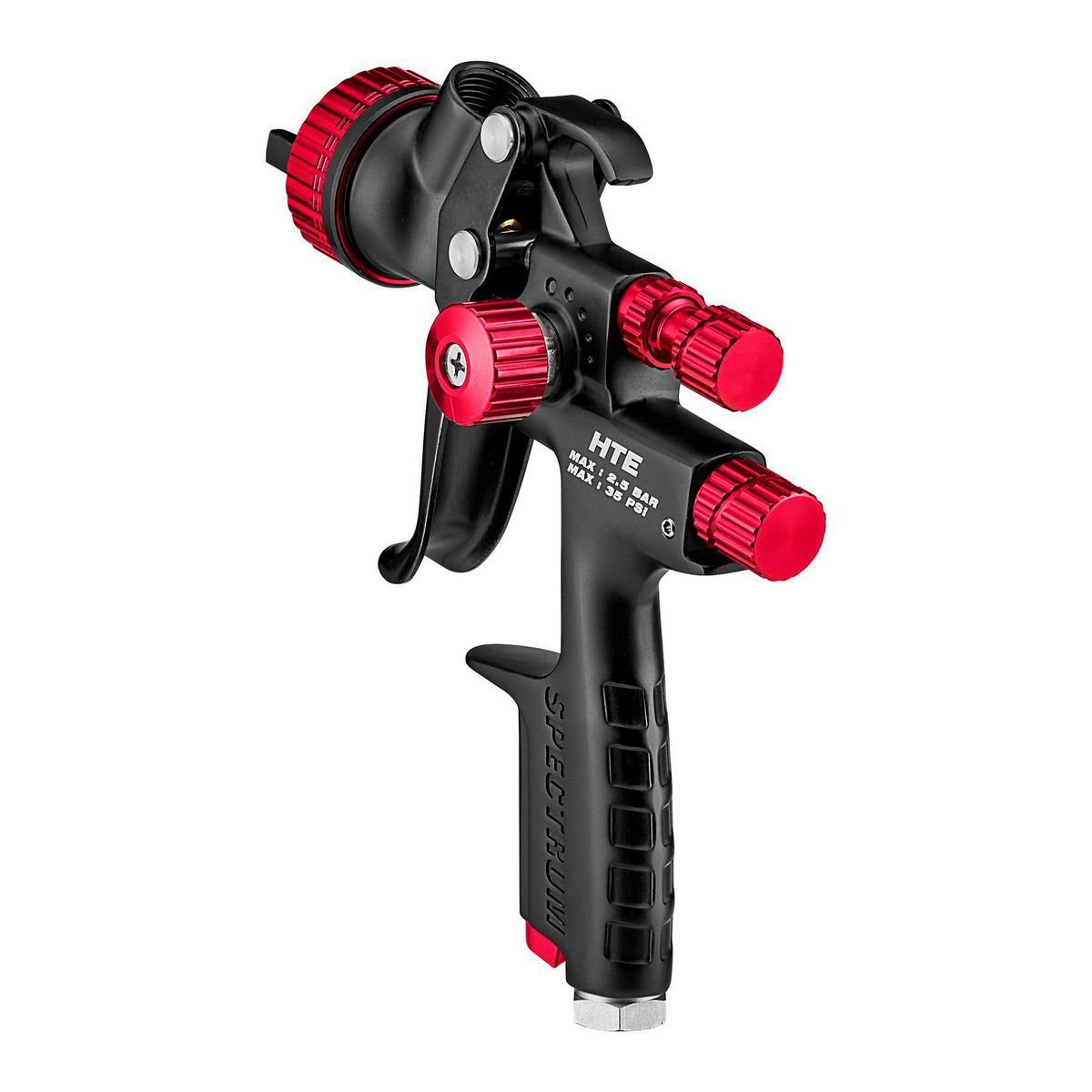BLACK WIDOW BY SPECTRUM Professional HTE Gravity Feed Spray Gun with Side Fan Control3