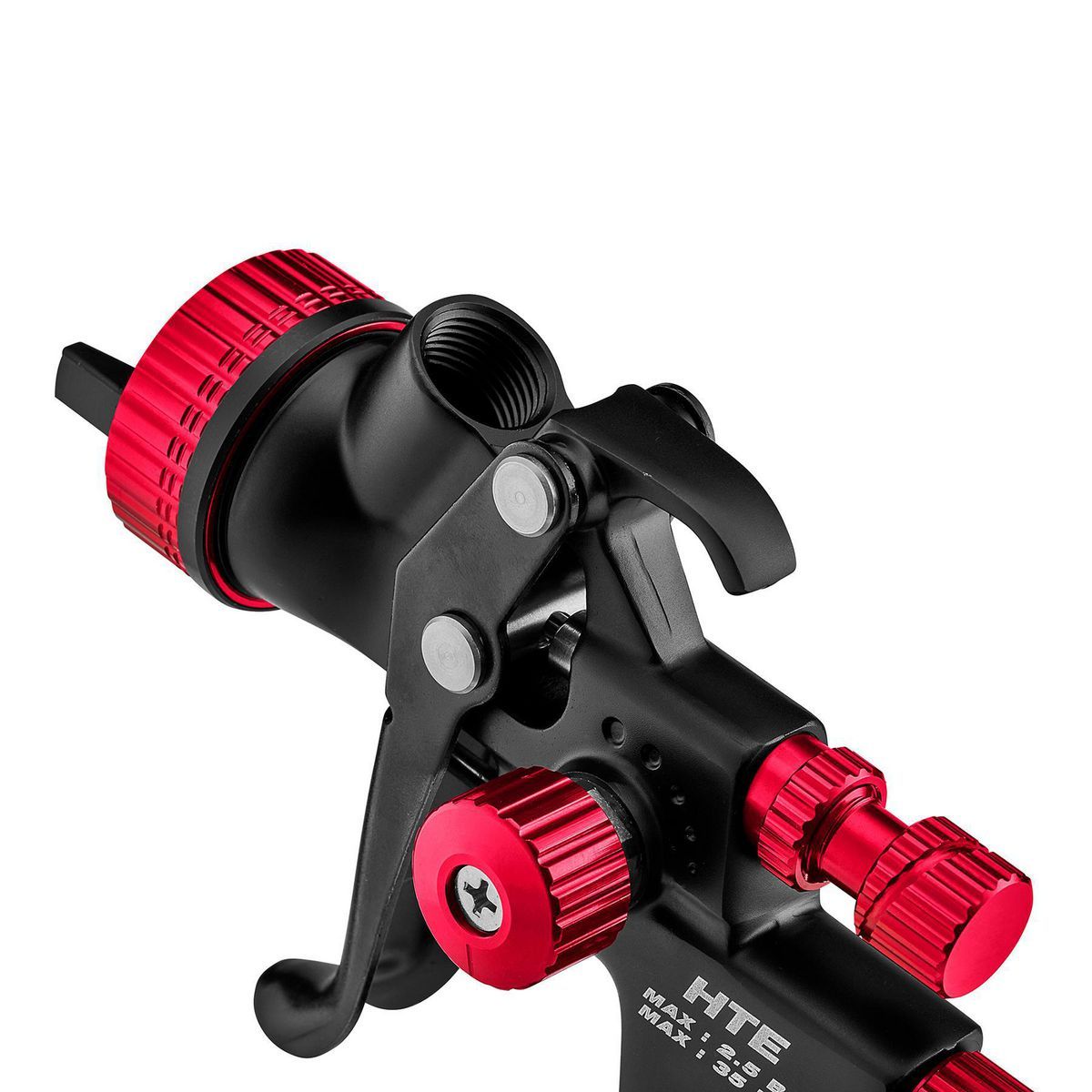 BLACK WIDOW BY SPECTRUM Professional HTE Gravity Feed Spray Gun with Side Fan Control7