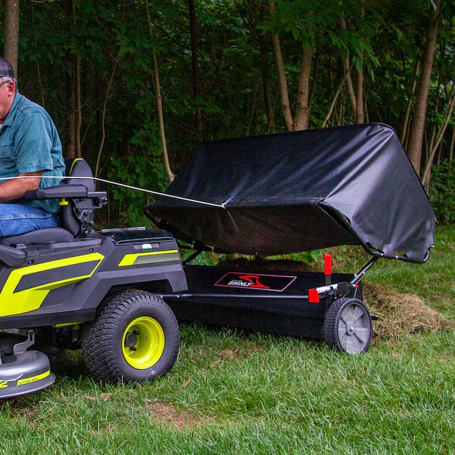 Brinly LS2-54BH-G 54-Inches 31-Cu. Feet Tow Lawn Sweeper0_11zon