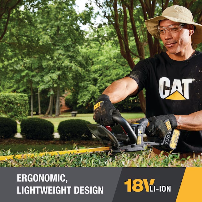 CAT 18-volt 22-in Battery Hedge Trimmer 4 Ah (Battery and Charger Included)12_11zon