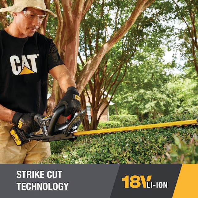 CAT 18-volt 22-in Battery Hedge Trimmer 4 Ah (Battery and Charger Included)3_11zon