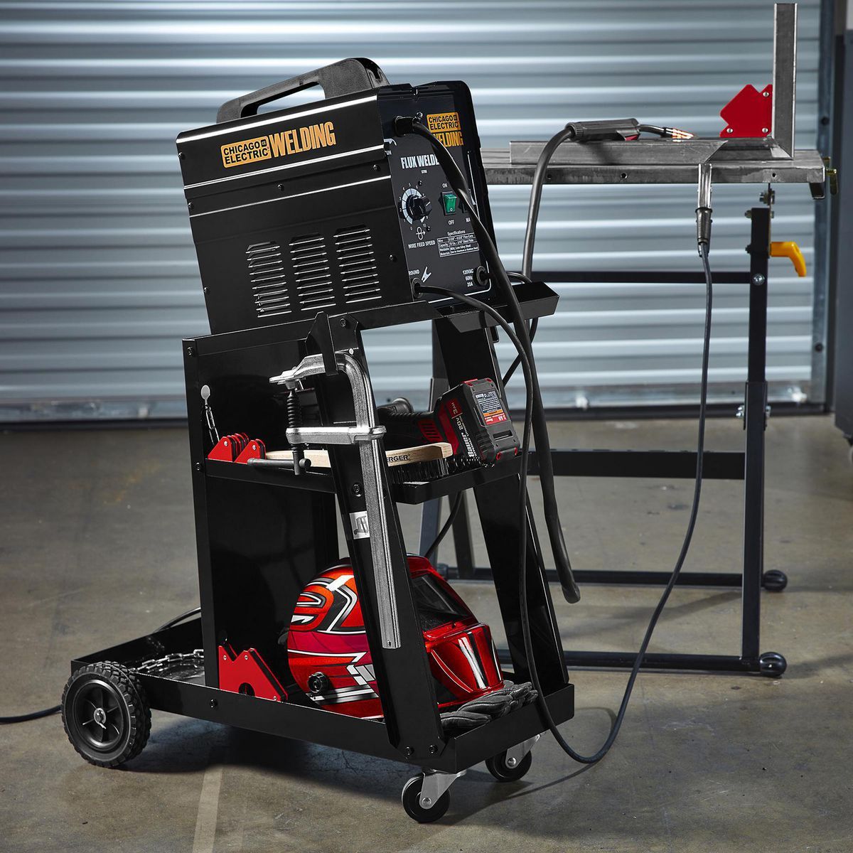 CHICAGO ELECTRIC 100 lb. Capacity Welding Cart4