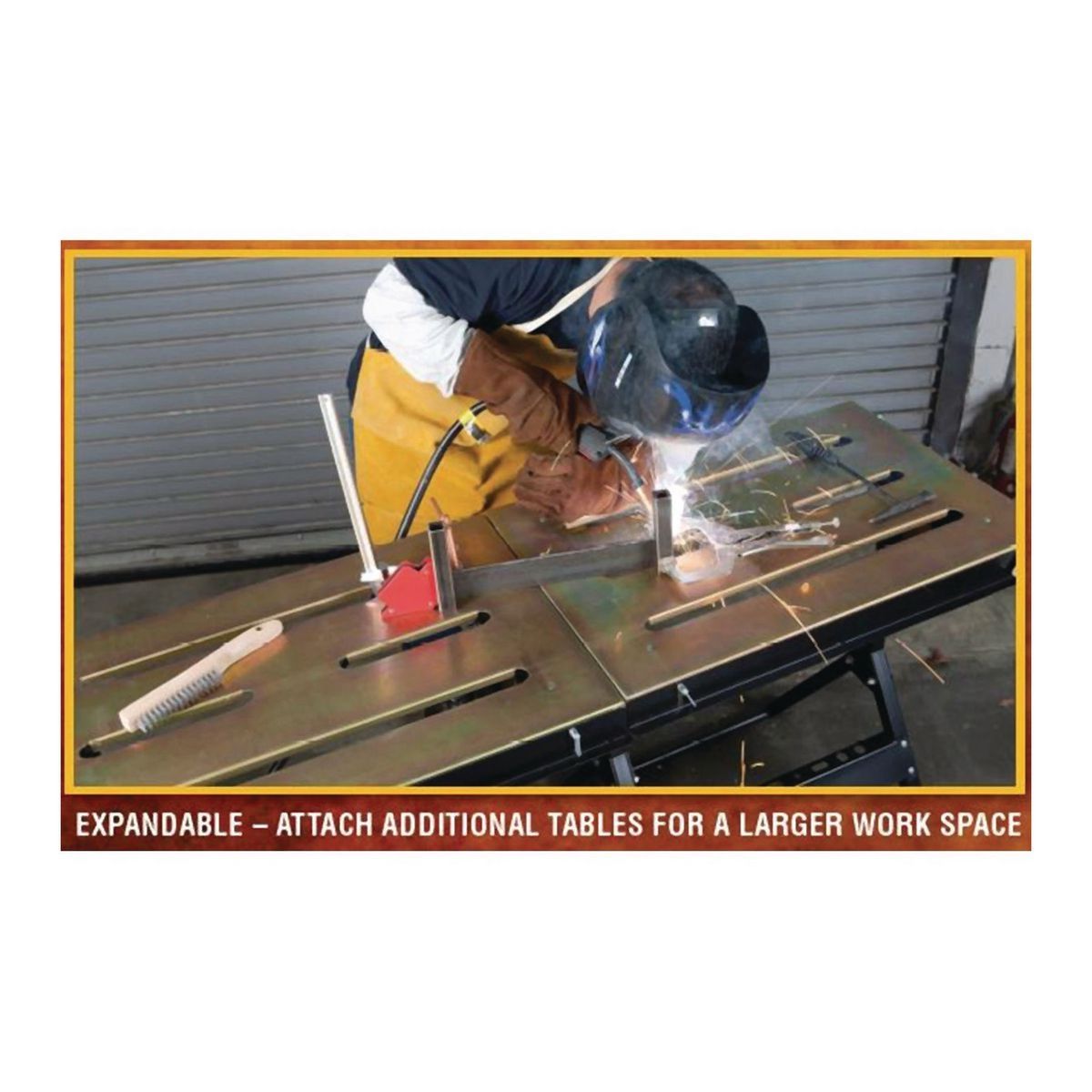 CHICAGO ELECTRIC Adjustable Steel Welding Table1