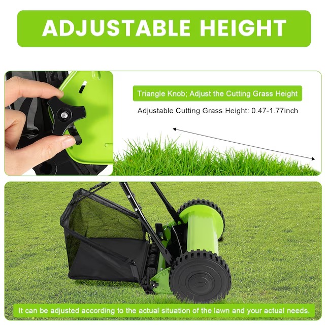 CNCEST OT-ZJGJ-4345 11.8-in 5 Reel Lawn Mower1_11zon