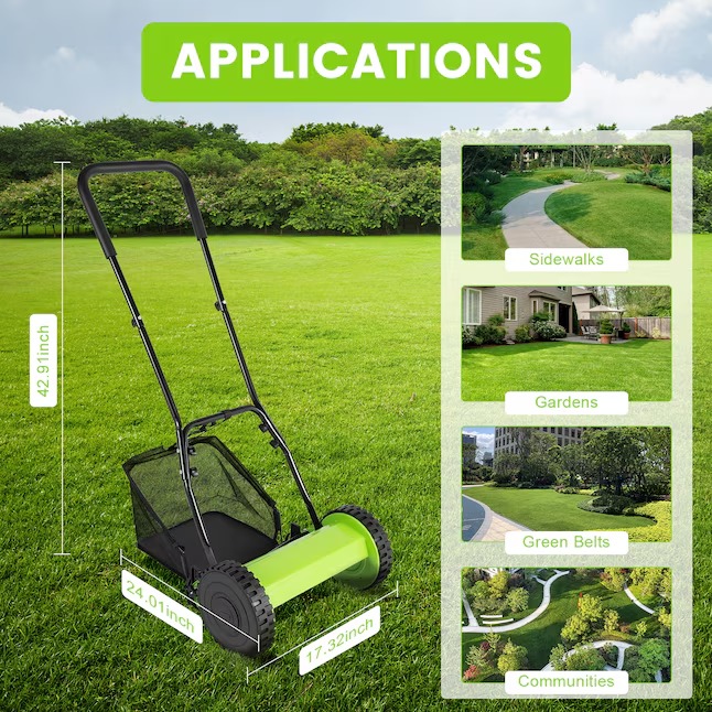 CNCEST OT-ZJGJ-4345 11.8-in 5 Reel Lawn Mower4_11zon