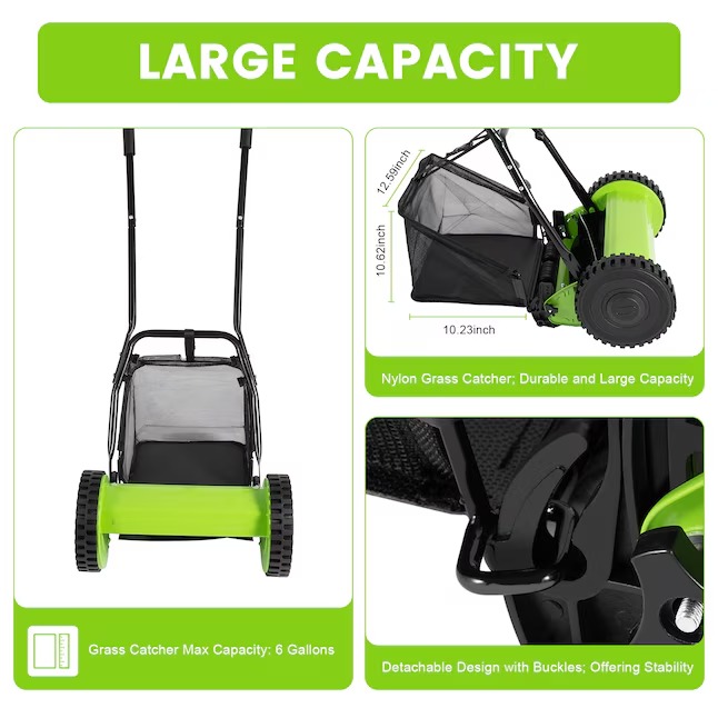 CNCEST OT-ZJGJ-4345 11.8-in 5 Reel Lawn Mower5_11zon
