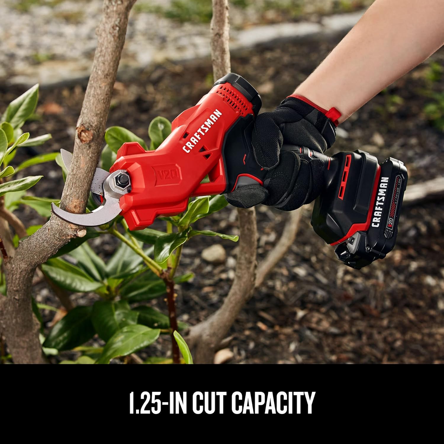 CRAFTSMAN 20V MAX Cordless Electric Pruner, Battery & Charger Included (CMCPR320C1)9