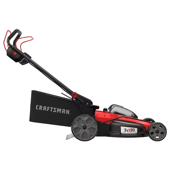 CRAFTSMAN CMCMWSP220P2 Self-Propelled Cordless Mower 20-volt 20-in Cordless Self-propelled Lawn Mower 5 Ah (2-Batteries and Charger Included)1-0_11zon