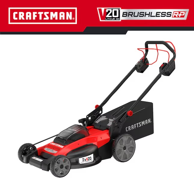 CRAFTSMAN CMCMWSP220P2 Self-Propelled Cordless Mower 20-volt 20-in Cordless Self-propelled Lawn Mower 5 Ah (2-Batteries and Charger Included)1_11zon