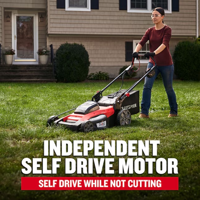 CRAFTSMAN CMCMWSP220P2 Self-Propelled Cordless Mower 20-volt 20-in Cordless Self-propelled Lawn Mower 5 Ah (2-Batteries and Charger Included)6_11zon