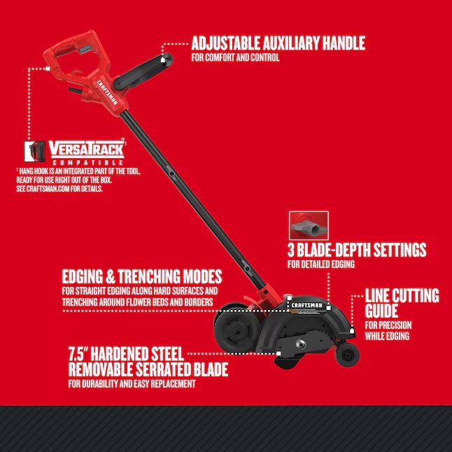 CRAFTSMAN CMEED400 7.5-Inches Push walk behind Electric Lawn Edger1_11zon