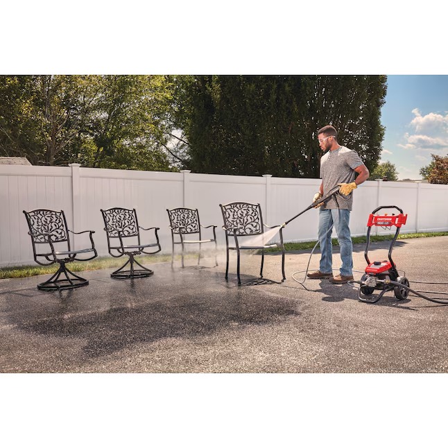 CRAFTSMAN CMEPW1900VA 1900-PSI 1.2-GPM Cold Water Electric Pressure washer with 3 Spray Tips and Surface Cleaner10_11zon