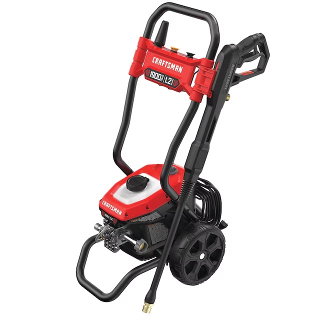 CRAFTSMAN CMEPW1900VA 1900-PSI 1.2-GPM Cold Water Electric Pressure washer with 3 Spray Tips and Surface Cleaner7_11zon