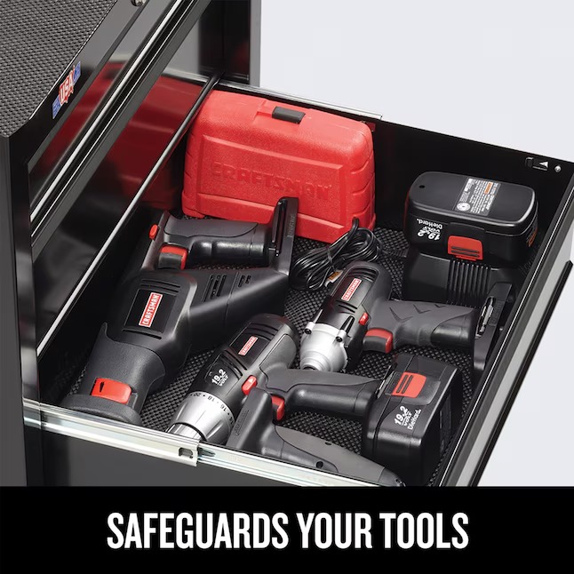 CRAFTSMAN CMST22741BK 1000 Series 26.5-in W x 32.5-in H 4 -Drawer Steel Rolling Tool Cabinet ( Black )7_11zon