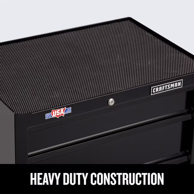 CRAFTSMAN CMST22741BK 1000 Series 26.5-in W x 32.5-in H 4 -Drawer Steel Rolling Tool Cabinet ( Black )8_11zon