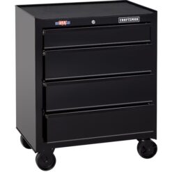 CRAFTSMAN CMST22741BK 1000 Series 26.5-in W x 32.5-in H 4 -Drawer Steel Rolling Tool Cabinet ( Black )