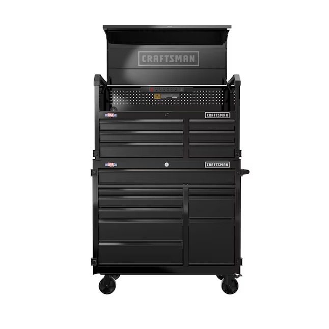 CRAFTSMAN CMST98259BK Premium 2000 Series 40.5-Inches W x 24.5-Inches H x 16-Inches D 6 -Drawer Steel Tool Chest ( Black )0_11zon