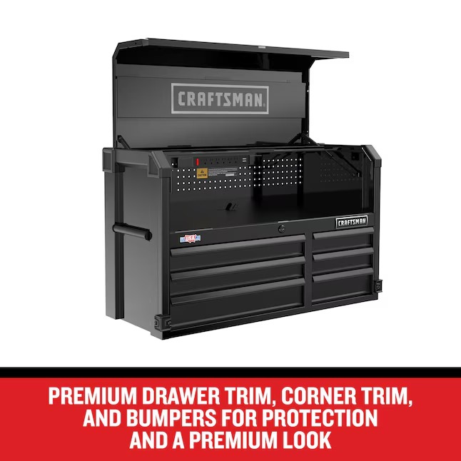 CRAFTSMAN CMST98259BK Premium 2000 Series 40.5-Inches W x 24.5-Inches H x 16-Inches D 6 -Drawer Steel Tool Chest ( Black )5_11zon