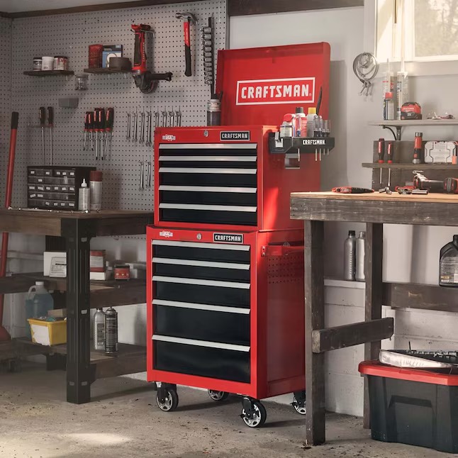 CRAFTSMAN CMST98263RB 2000 Series 26-Inches W x 19.75-Inches H x 16-Inches D 5 -Drawer Steel Tool Chest ( Red )12_11zon
