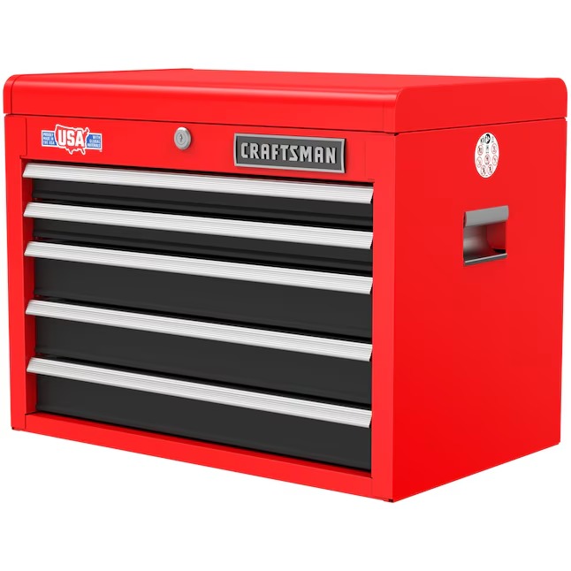 CRAFTSMAN CMST98263RB 2000 Series 26-Inches W x 19.75-Inches H x 16-Inches D 5 -Drawer Steel Tool Chest ( Red )8_11zon