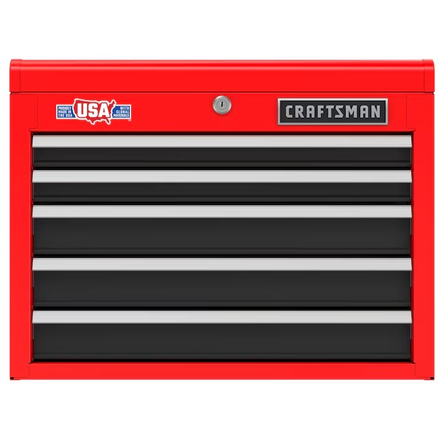 CRAFTSMAN CMST98263RB 2000 Series 26-Inches W x 19.75-Inches H x 16-Inches D 5 -Drawer Steel Tool Chest ( Red )9_11zon