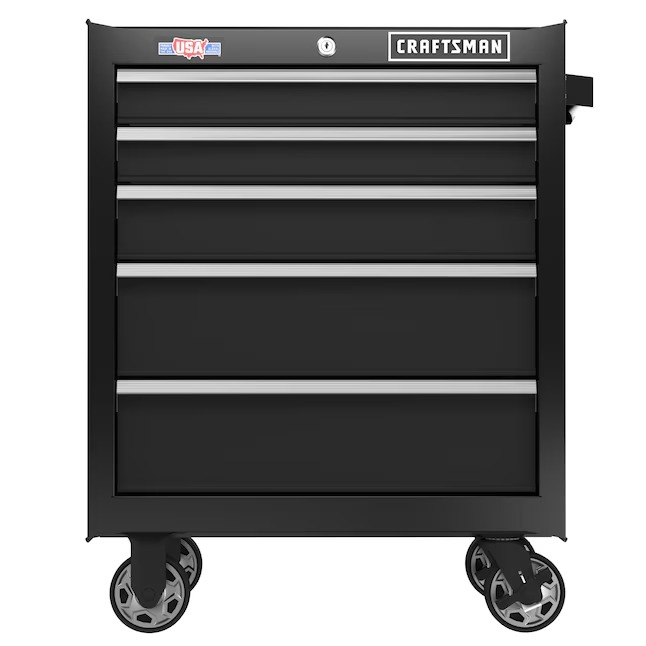 CRAFTSMAN CMST98264BK 2000 Series 26.5-Inches W x 34-Inches H 5 -Drawer Steel Rolling Tool Cabinet ( Black )3_11zon