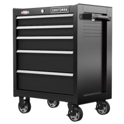 CRAFTSMAN CMST98264BK 2000 Series 26.5-Inches W x 34-Inches H 5 -Drawer Steel Rolling Tool Cabinet ( Black )