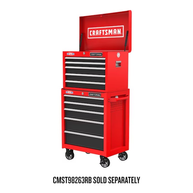 CRAFTSMAN CMST98264RB 2000 Series 26.5-Inches W x 34-Inches H 5 -Drawer Steel Rolling Tool Cabinet ( Red )0_11zon