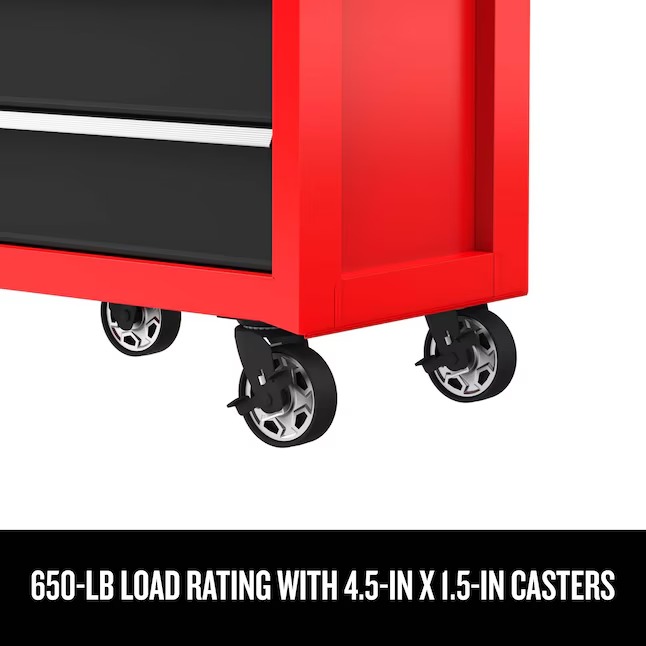 CRAFTSMAN CMST98264RB 2000 Series 26.5-Inches W x 34-Inches H 5 -Drawer Steel Rolling Tool Cabinet ( Red )3_11zon