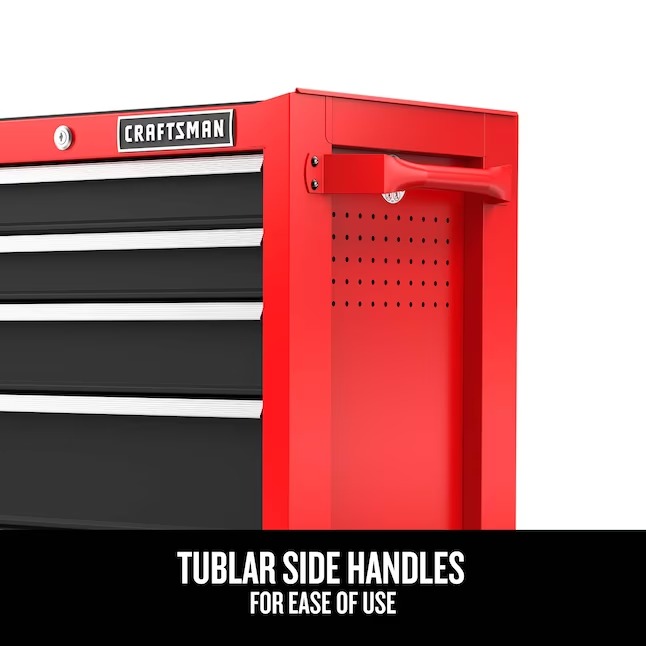 CRAFTSMAN CMST98264RB 2000 Series 26.5-Inches W x 34-Inches H 5 -Drawer Steel Rolling Tool Cabinet ( Red )67_11zon