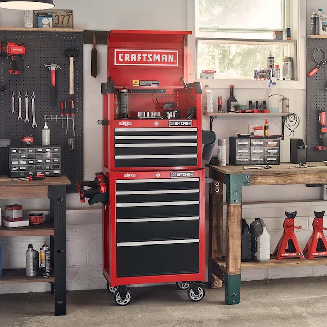 CRAFTSMAN CMST98267RB 2000 Series 26-Inches W x 24.7-Inches H x 16-Inches D 4 -Drawer Steel Tool Chest ( Red )13_11zon