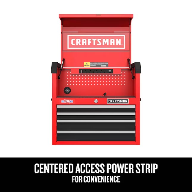 CRAFTSMAN CMST98267RB 2000 Series 26-Inches W x 24.7-Inches H x 16-Inches D 4 -Drawer Steel Tool Chest ( Red )4_11zon